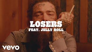 Post Malone  Losers Lyric Video ft Jelly Roll [upl. by Melisenda]