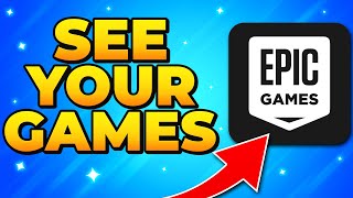 How to See Your Library on Epic Games Website  Check Games on Browser [upl. by Irolav]