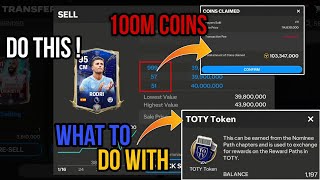 Do This  100 Million Coins Investment amp What To Do With Extra TOTY Tokens [upl. by Macknair]