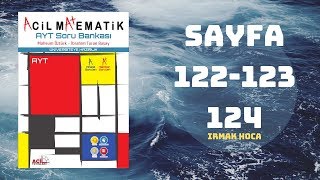 ACİL MATEMATİK AYT ÇÖZÜMLERİ SAYFA  122123124 2019 [upl. by Letti]