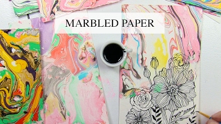 marbled paper [upl. by Ayyn]