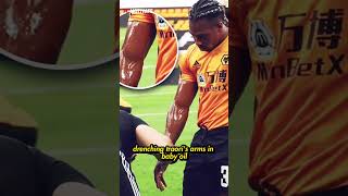 Adama Traore uses Baby Oil To Beat Defenders in the PL 🤯 football shorts [upl. by Sakiv152]