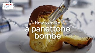 How to Make a Panettone Bombe  Tesco Food [upl. by Lamak]