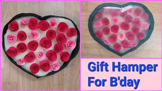 How To Make Gift Hamper For Bday 🎁  Gift Hamper Making  DIY Gift Hamper  Gift Hamper Ideas [upl. by Ambros]