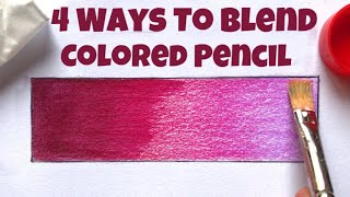 How To Blend Colored Pencil  Prismacolor  Easy Way [upl. by Ahsian]