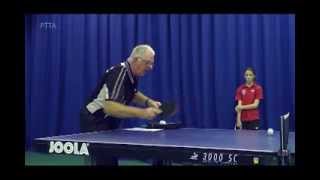 How to Return a Short Backspin Serve Forehand Flick  Beginners Level with Jim Clegg [upl. by Demetris]