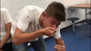 High schooler eats Carolina Reaper at Lunch Gone Wrong [upl. by Areivax533]