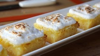 Lemon Bars  Easy Lemon Meringue Bars Recipe [upl. by Samled]