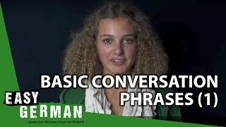 Easy German  Basic Conversation Phrases 1 [upl. by Sardella479]