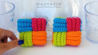 How to Crochet Woven Dishcloth DIY Tutorial and Pattern for Easy and Quick Gifts [upl. by Epifano593]