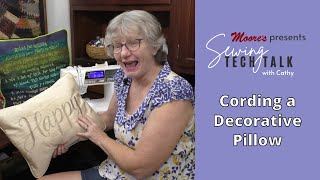 Cording a Decorator Pillow  Sewing Tech Talk with Cathy [upl. by Jeannie934]