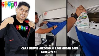 Cara servis aircond ni lagi mudah dari sebelum ni [upl. by Canfield]