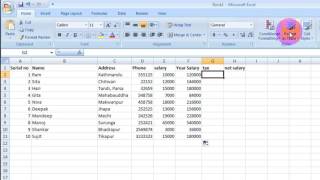 How to calculate tax in MSExcel [upl. by Adnilemre]