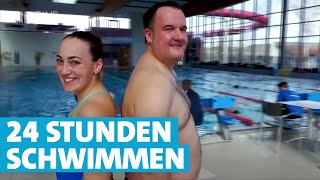 Ohne Schlaf zum Sieg 24 Stunden Schwimmen in Schorndorf [upl. by Anerdna]