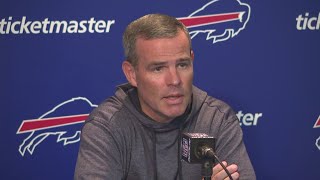 Bills GM Brandon Beane discusses Tyler Bass and the teams decision to work out kickers [upl. by Elurd]