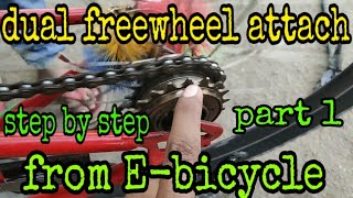 Dual freewheel attach from Ebike [upl. by Eunice]