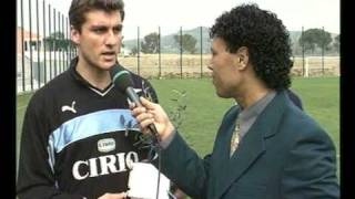 Intervista CRISTIAN VIERI Lazio 01avi [upl. by Einaffit]