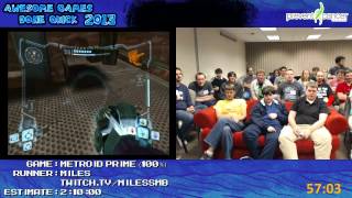 Metroid Prime  Speed Run in 14940 100 by Miles Awesome Games Done Quick 2013 GCN [upl. by Donohue]