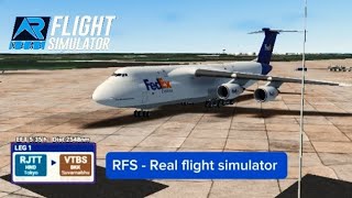 RFS  Real flight simulator FedEx  Narita intl to Bangkok intl  Lockheed CB Galaxy  FHD [upl. by Lienhard]