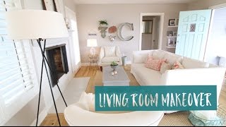 LIVING ROOM REARRANGE MAKEOVER [upl. by Yetti]