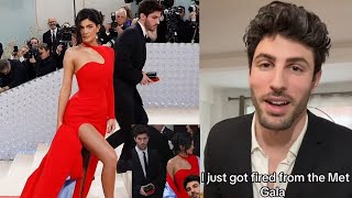 Met Gala model fired for upstaging Kylie Jenner [upl. by Ycnalc]