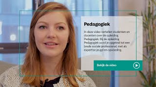 Inholland  Pedagogiek Studenten en docenten over de opleiding [upl. by Gader]