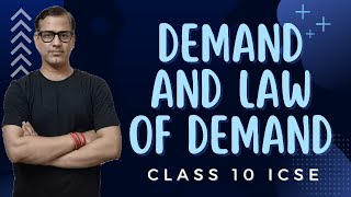 Elementary Theory of Demand  Demand and Supply  Basic Concepts  ICSE Class 10  sirtarunrupani [upl. by Pronty]