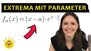 FUNKTIONSSCHAREN Extrempunkte e Funktion – Extremstellen mit Parameter berechnen [upl. by Ines]