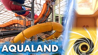 All Water Slides at Aqualand Köln  4K Onride POV [upl. by Naivatco70]