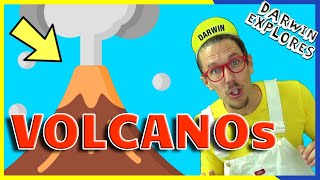 Kids Volcano Video  Toddlers Volcano Learning with Darwin Explores [upl. by Anana]