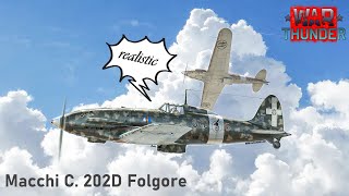 War Thunder  ITA Macchi C 202D Folgore  Map Battle for Bastogne Air Realistic [upl. by Llednav143]