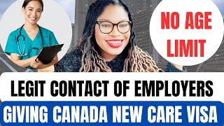 Direct Contact Of Employers Giving Canada New Care Visa Sponsorship To Overseas Workers [upl. by Cirone626]