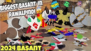 Rawalpindi Basant 2024😍Catching Big kites on Basant 🤩 [upl. by Sumetra232]