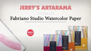 Fabriano Studio Watercolor Paper  Product Demo [upl. by Aminta]