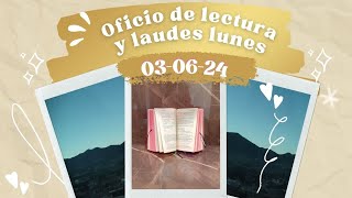 OFICIO DE LECTURA HOY LUNES 3 DE JUNIO 2024 [upl. by Ymmot]