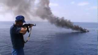 Russian Navy vs Somalia pirates [upl. by Sac]