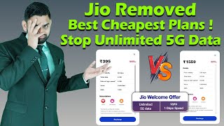 Why Jio Removed Rs1559 amp Rs395 Plans  Best Cheapest Unlimited 5G Data Plans  Jio Best Recharge [upl. by Gavrielle]