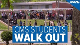 CMS students walk out of class to protest gun violence [upl. by Juxon]