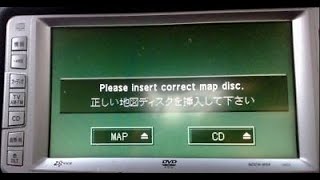 TOYOTA RADIO  NAvigation  Insert Map Disk Error Solution  NDCN  NDDN  NHDT  NSDN w54 w55 [upl. by Naneek714]