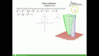 Zastosowanie całki podwójnej  Objętość bryły [upl. by Llerrehc]