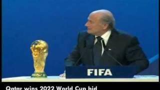 Qatar wins 2022 world Cup bid [upl. by Ecnaralc703]