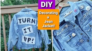 Embellish and Decorate a Jean  Denim Jacket [upl. by Haroldson]