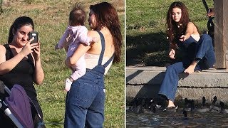 Selena Gomez Enjoys A Day Without Boyfriend Justin Bieber [upl. by Aiclid]