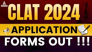 CLAT 2024 Application Form Out 🔥 Step by Step Process To Fill Form [upl. by Ativla]