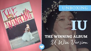 UNBOXING IU 아이유 The Winning Album U Win Ver  POB [upl. by Elyrpa]