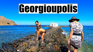 Georgioupolis Crete Greece walking tour 2020 [upl. by Airom333]