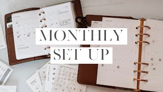 January Monthly Planner Set Up Video  Louis Vuitton MM  PM Agenda [upl. by Atekin]