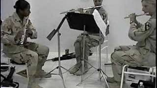 1st Cavalry Division Band Iraq  Flute Trio 2004 [upl. by Adhamh17]