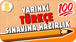 YARINKİ TÜRKÇE SINAVINA HAZIRLIK 8 SINIF [upl. by Nonah876]