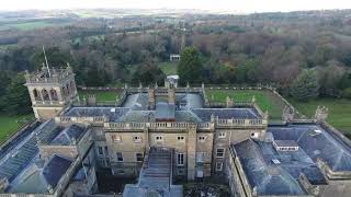 SHRUBLAND PALACE HALL Historical landmark in Barham Ipswich England DJI PHANTOM DRONE SUFFOLK [upl. by Onig]